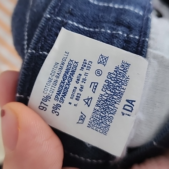 Vintage Versace Jeans Couture Pinstripe Stretch Denim Jeans - Picture 11 of 11